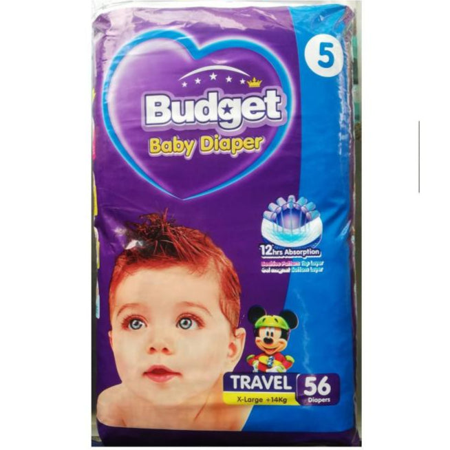 Budget Diapers XL. 56 pieces