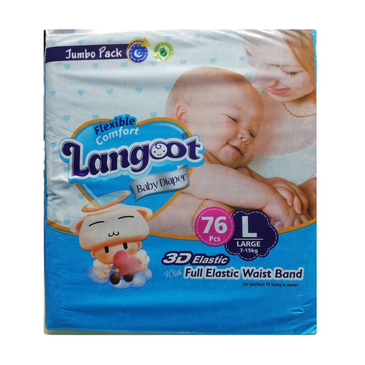 Langoot Baby Diapers large. 76 pieces